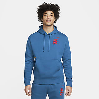 Nike Sportswear Sport Essentials+ Felpa pullover in fleece con cappuccio – Uomo