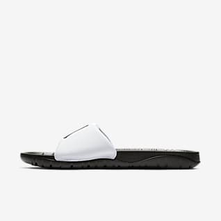 jordan slippers white