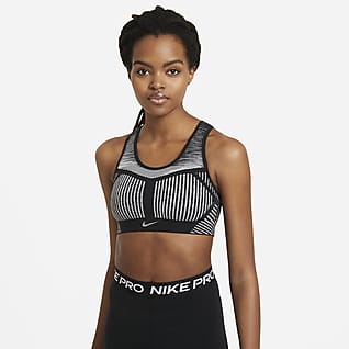 Nike FE/NOM Flyknit Sujetador deportivo sin almohadillas de sujeción alta para mujer