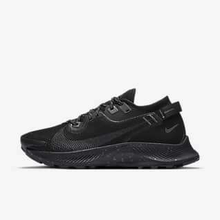 women's all black leather nike shoes