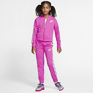 pink nike jogging suit