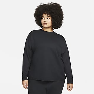Nike Yoga Luxe Camiseta de tejido Fleece para mujer (talla grande)