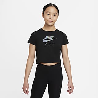 Nike Sportswear Укороченная футболка для девочек школьного возраста