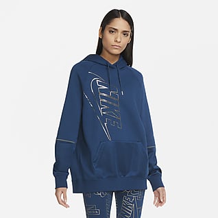 blue nike sweater womens