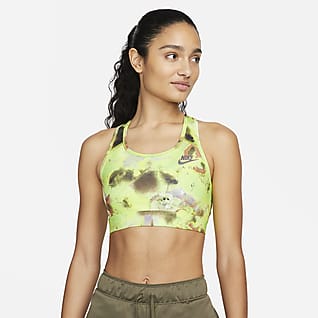 Nike Air Dri-FIT Swoosh Women's Medium-Support Non-Padded Printed Sports Bra