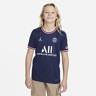 Paris Saint-Germain 2021/22 Stadium (wersja domowa) Koszulka piłkarska dla dużych dzieci