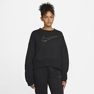Nike Sportswear Fleece-Metallic-Sweatshirt für Damen