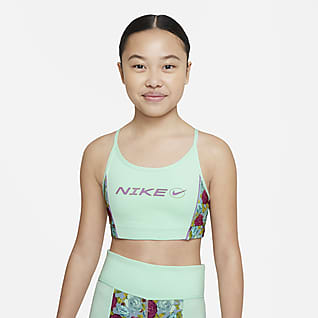 Nike Indy Icon Clash Спортивное бра для девочек школьного возраста
