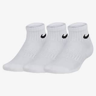 nike swoosh socks white