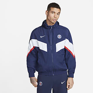 Paris Saint-Germain Strike เสื้อแจ็คเก็ตฟุตบอลแบบทอผู้ชาย