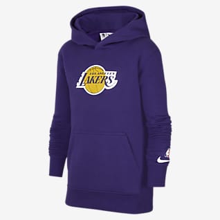 Los Angeles Lakers Dzianinowa bluza z kapturem dla dużych dzieci Nike NBA