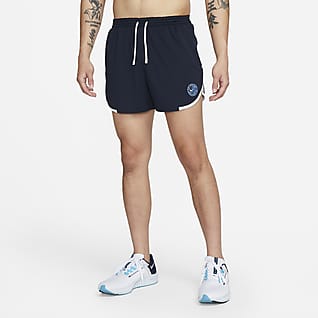 Nike Dri-FIT Heritage กางเกงวิ่งขาสั้น 4 นิ้วแบบถักมีซับในผู้ชาย