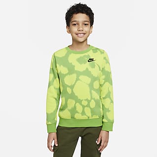 Nike Sportswear Bluza dresowa z dzianiny z nadrukiem dla dużych dzieci (chłopców)