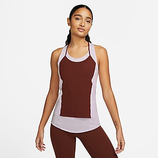 Nike Yoga Dri-FIT Luxe Camisola sem mangas canelada para mulher