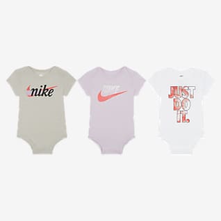 Nike Bodyer til babyer (0-9 M) (pakke med 3 stk.)