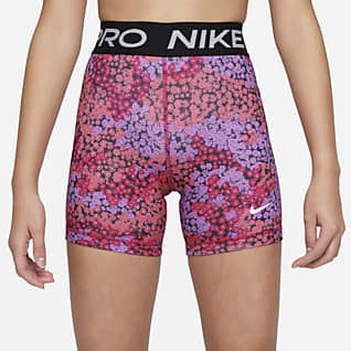 grå nike pro shorts