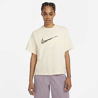 white nike womens top