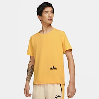 nike yellow running top