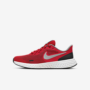 red and black nike tennis shoes
