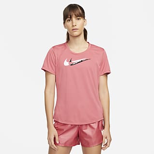 Nike Dri-FIT Swoosh Run Kurzarm-Laufoberteil für Damen