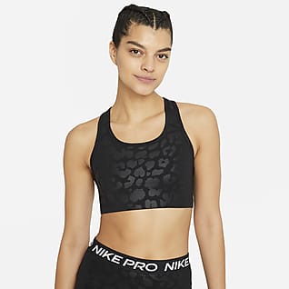 Nike Pro Dri-FIT Swoosh Women's Medium-Support Leopard Sports Bra