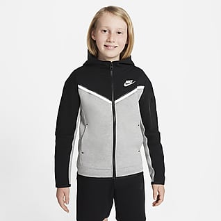 Nike Sportswear Tech Fleece Felpa con cappuccio e zip a tutta lunghezza - Ragazzo