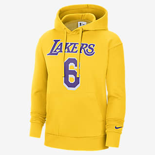 Los Angeles Lakers Essential Felpa pullover in fleece con cappuccio Nike NBA – Uomo