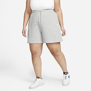 Nike Sportswear Essential Women's Fleece High-Rise Shorts (Plus Size)