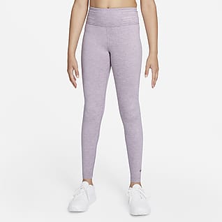 Nike Dri-FIT One Luxe Legging met hoge taille voor meisjes