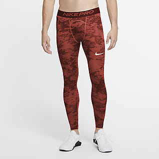 red nike compression pants