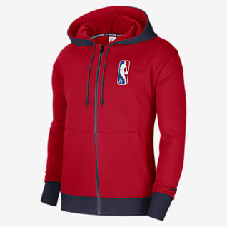 Brooklyn Nets Courtside Sweat à capuche et zip en tissu Fleece Nike NBA pour Homme