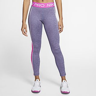 nike pro purple leggings