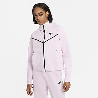 Nike Sportswear Tech Fleece Windrunner Γυναικεία μπλούζα με κουκούλα και φερμουάρ σε όλο το μήκος