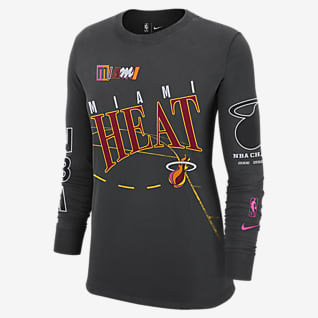 Miami Heat Courtside City Edition Women's Nike NBA Long-Sleeve T-Shirt