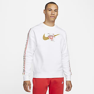 Nike Sportswear Fleecetröja med rund hals för män