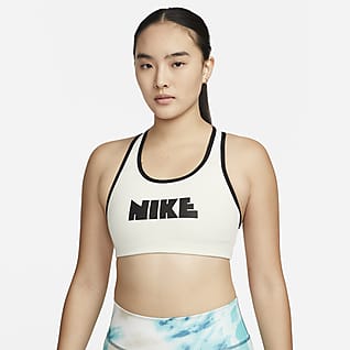 Nike Dri-FIT Swoosh Circa 72 Bra de espalda deportiva de media sujeción con almohadilla de una sola pieza para mujer