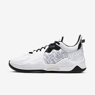mens white nike basketball shoes