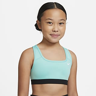 Nike Swoosh Спортивное бра для девочек школьного возраста