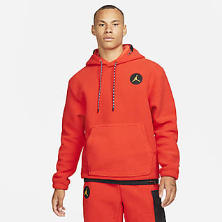 Jordan Rojo Sudaderas con y sin gorro. Nike US