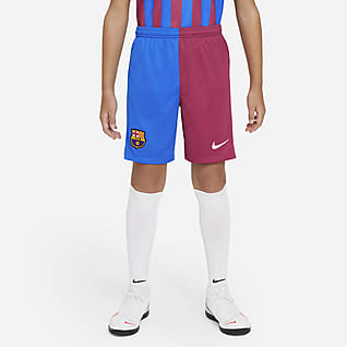 F.C. Barcelona 2021/22 Stadium Home/Away Older Kids' Football Shorts