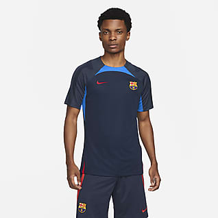 FC Barcelona Strike Nike Dri-FIT Kurzarm-Fußballoberteil für Herren