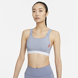 Nike Dri-FIT Swoosh Soft Tee Women’s Medium-Support 1-Piece Pad Sports Bra