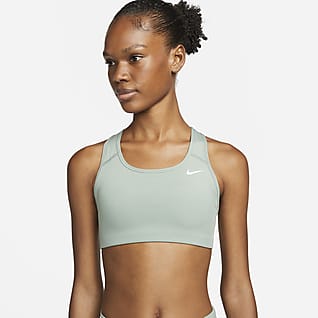 Nike Dri-FIT Swoosh Bra deportivo sin almohadilla de media sujeción para mujer