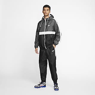 Nike Sportswear Мужской спортивный костюм из тканого материала с капюшоном