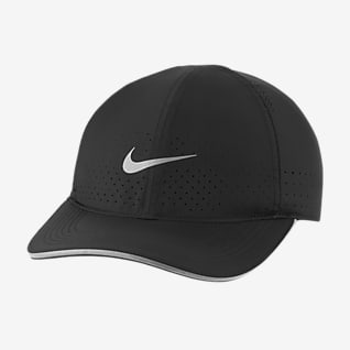 nike black running cap