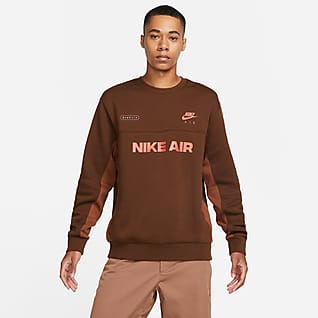 Nike Air Fleece-Rundhalsshirt mit angerauter Innenseite für Herren