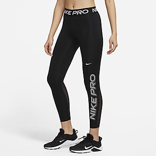 Nike Pro Dri-FIT 女款中腰圖樣訓練內搭褲