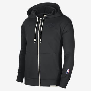 Los Angeles Lakers Standard Issue Nike Dri-FIT NBA-hoodie met rits over de hele lengte voor heren