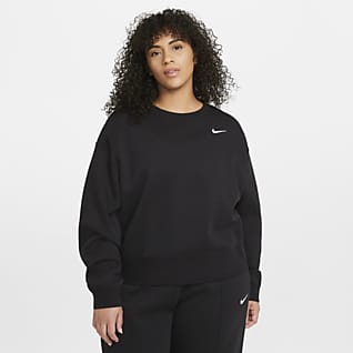 Nike Sportswear Essential Fleece-Rundhals-Sweatshirt für Damen (große Größe)