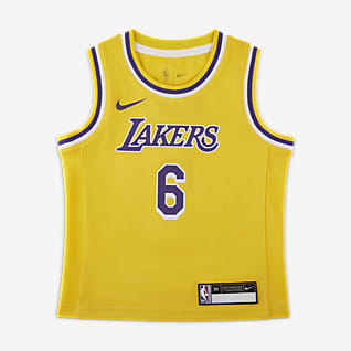 洛杉矶湖人队 (LeBron James) Icon Edition Nike NBA Swingman Jersey 幼童球衣
